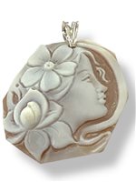 Pendente Mandile 1922 Donna Cammei  in Argento Conchiglia 2MCICM54 - 2MCICM54